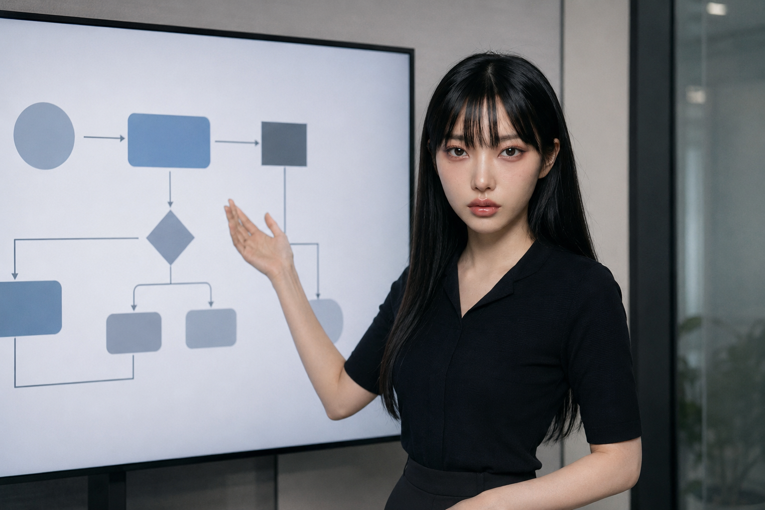図解しながら質問に答えるメンバー